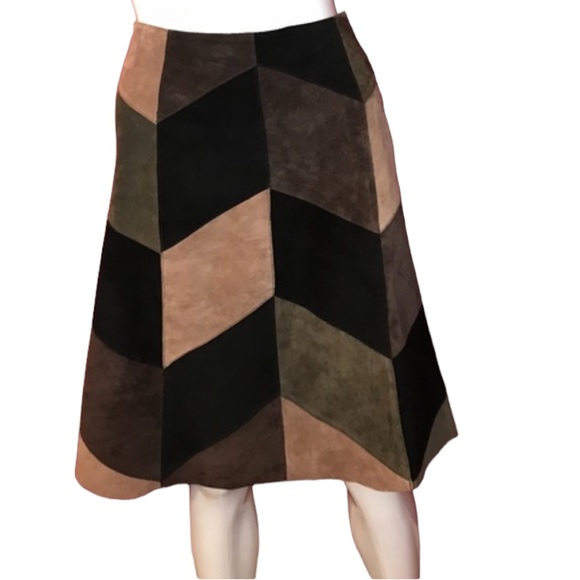 Alfani Dresses & Skirts - Leather Alfani Patchwork Skirt